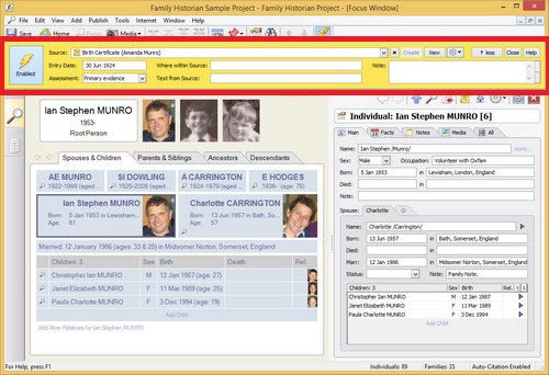 Automatic Source Citation Pane